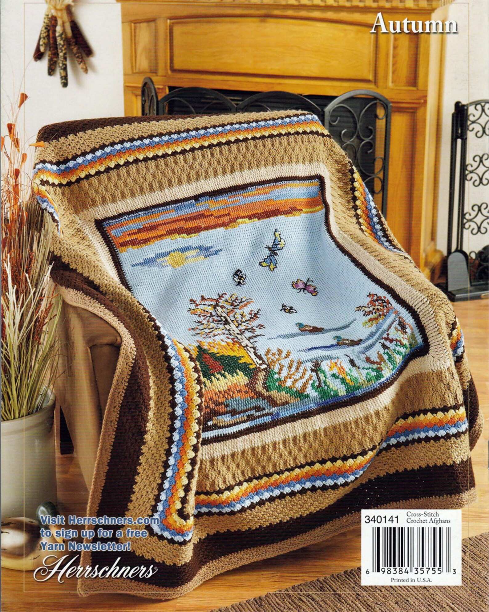 Herrschners Cross Stitch Crochet Afghans Pattern Book 2010 Etsy
