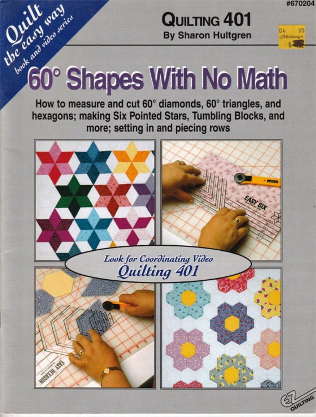 60 Degree Shapes With No Math Quilt Pattern Book EZ Quilting 401 670204