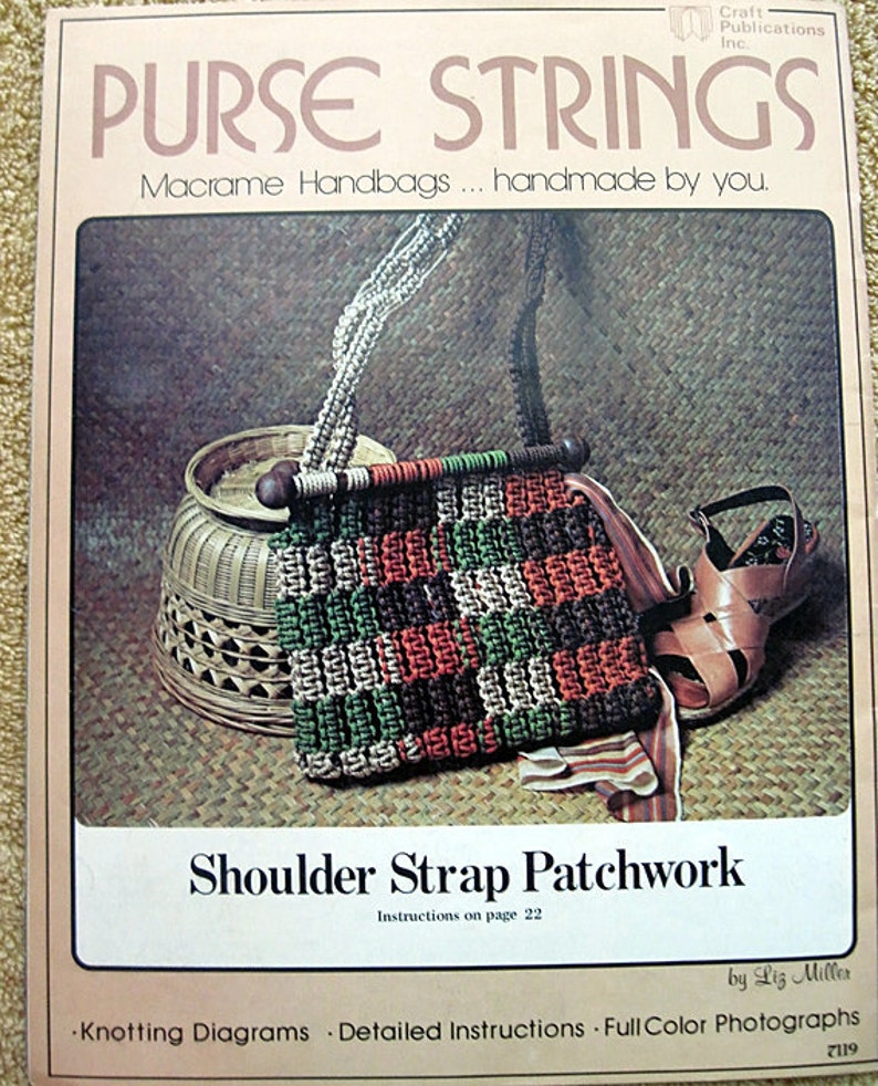 Purse strings Macrame Handbags... handmade by you no 7119 Etsy