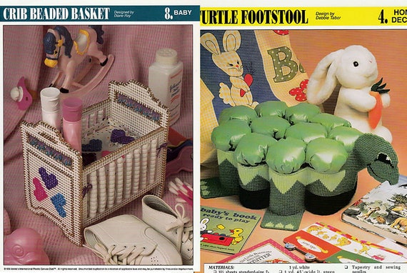 Turtle Footstool Annie/'s NEW Plastic Canvas Pattern//Instructions Leaflet