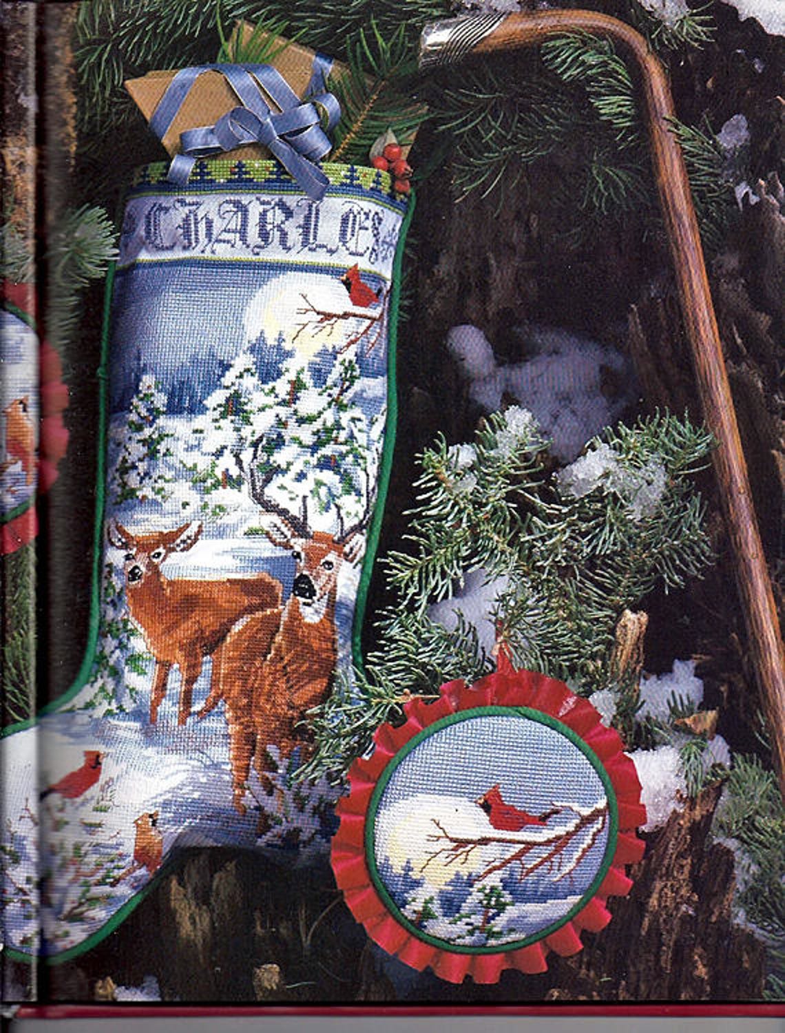 Christmas Stockings in Counted Cross Stitch Pattern Book Etsy