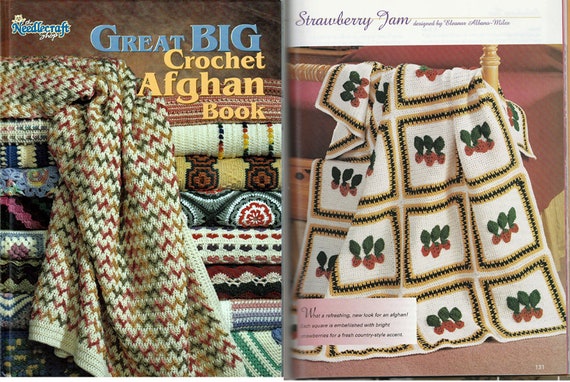 Great Big Crochet Afghan American School of Needlework Softcover Pattern  Book 