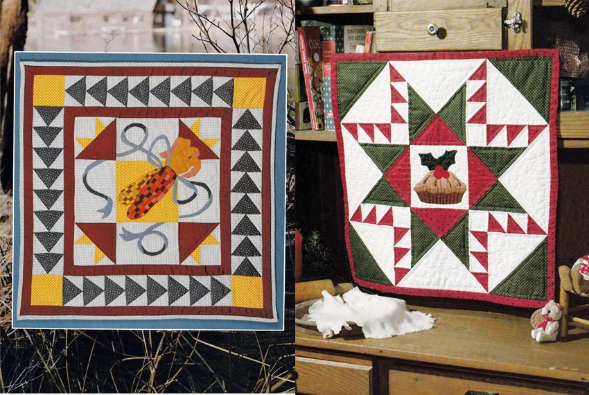 A Quilt for All Seasons 24 square Wall Quilts 1982 Yours Truly Publication Chris Edmonds Full-size Patterns & Instructions for 12 Months