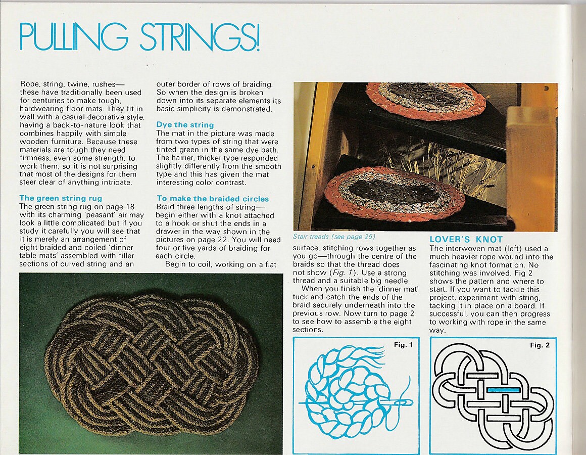 Rags to Rugs Book 4 Rugs to Crochet Pattern Book Leisure Arts 1186