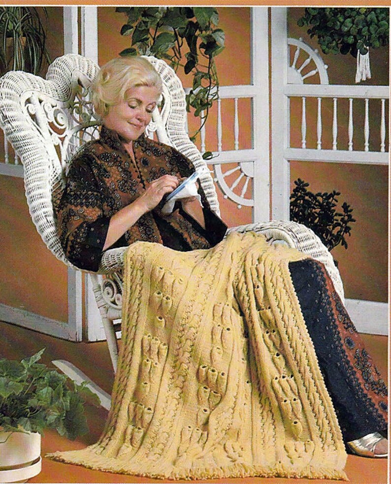 Lap Robes to Knit & Crochet Pattern Book Leisure Arts 156 Etsy