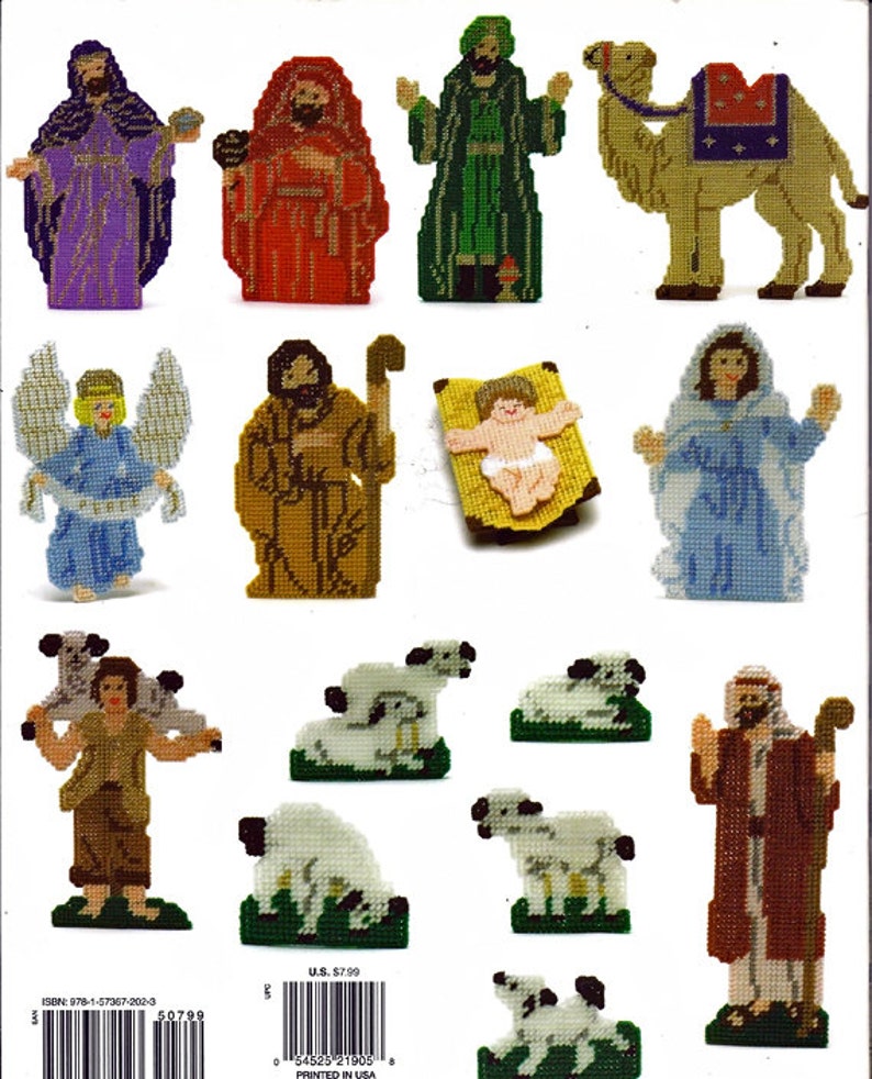 Nativity Plastic Canvas Pattern Book The Needlecraft Shop Etsy