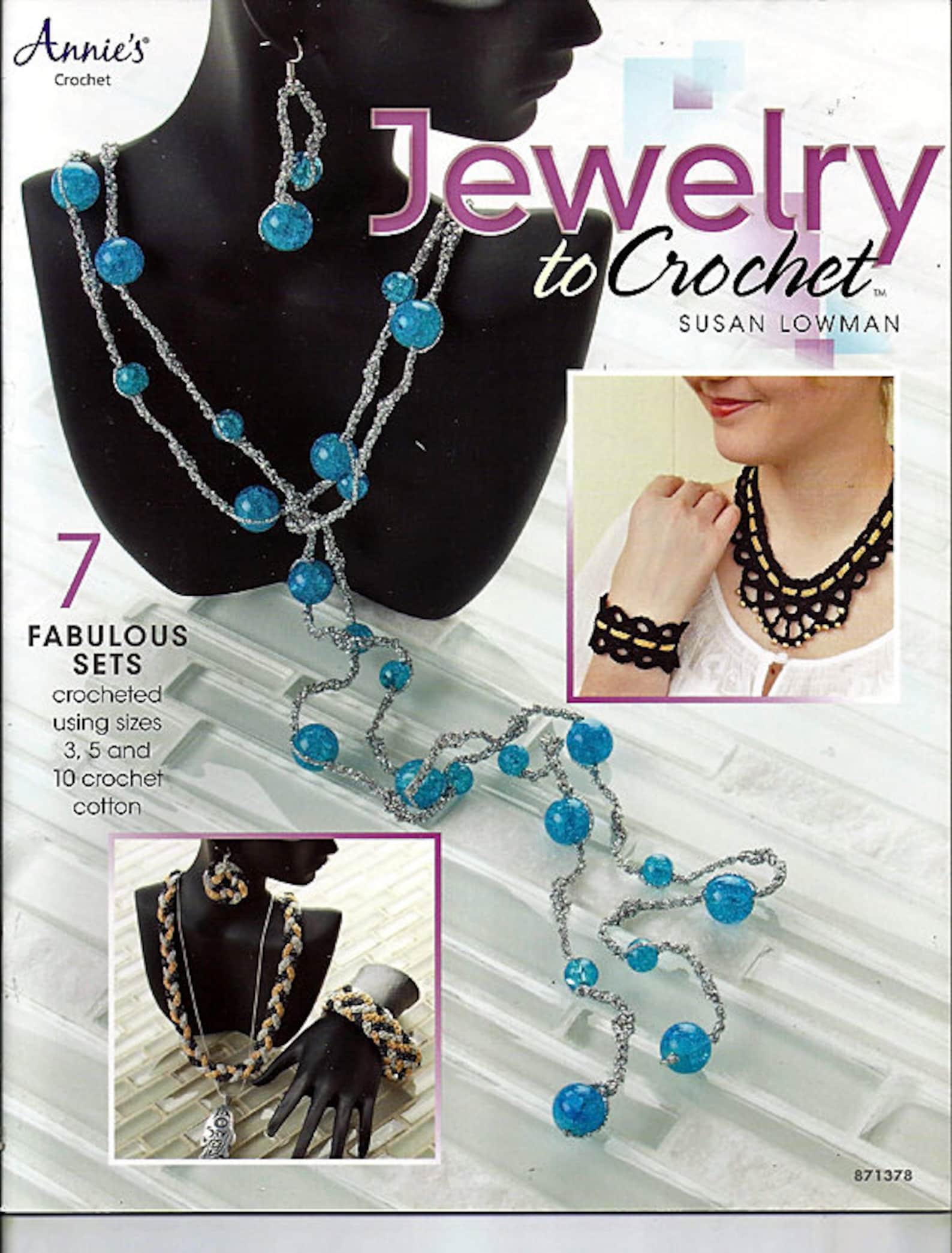 Jewelry to Crochet 7 Fabulous Sets Pattern Book Annies Attic Etsy