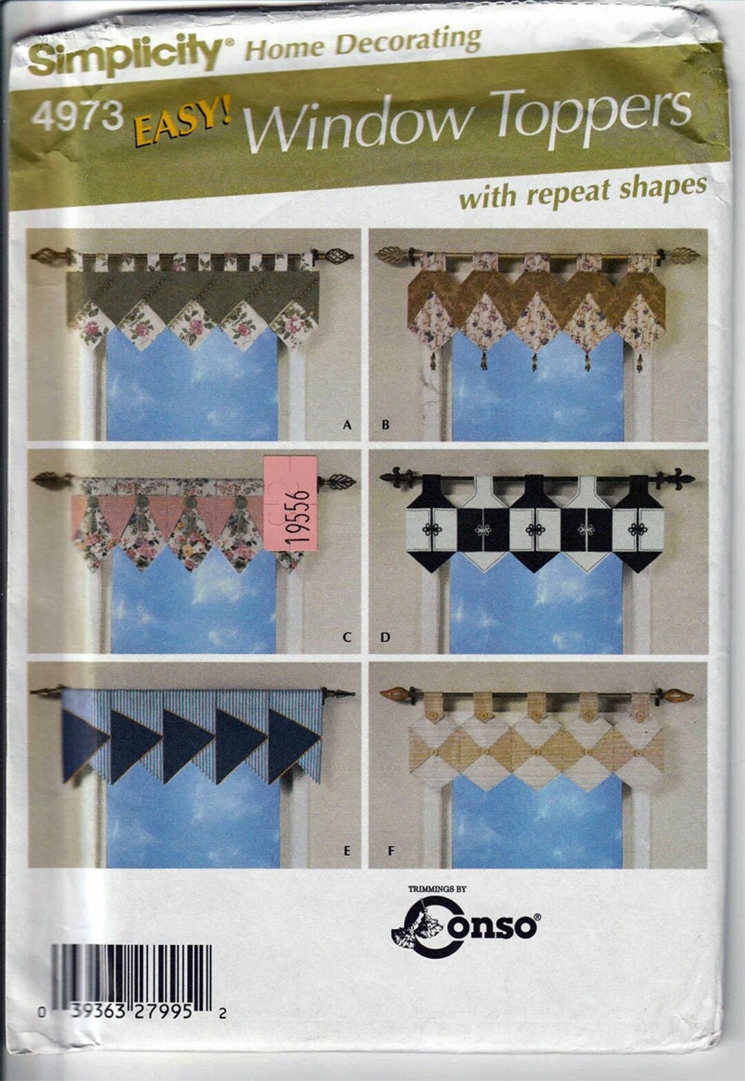 Window Toppers With Repeat Shapes / Original Simplicity Home Decorating ...