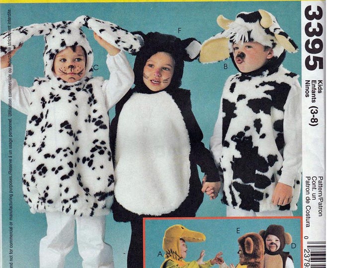 Childrens Animal Costumes Size 38 / Original Mccalls Costumes Uncut — free download