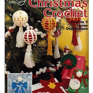 Christmas Crochet Volume 3 Home Decorations Crochet Pattern Book Booklet 12