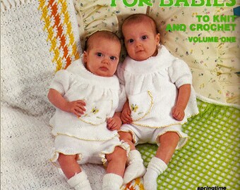 Afghans For Babies to Knit and Crochet Volume One American School of Needlework Booklet 9