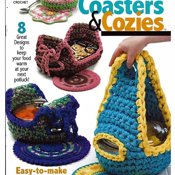 Casseole Coasters & Cozies Crochet Pattern Book Annies Attic 876560