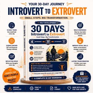 Diario para introvertidos / Cuaderno de trabajo de 30 días para desarrollar la confianza social y transformar tu vida social.