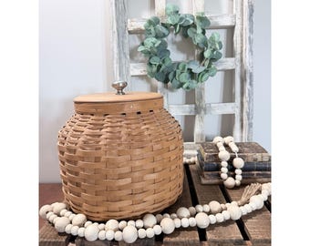 Longaberger Beehive Cookie Jar Woven Basket Insert & Lid