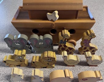Noahs Arche Vintage aus Holz