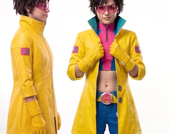 Marvel Rival Jubilee Cosplay Coat - Comic Convention Costume Outerwear