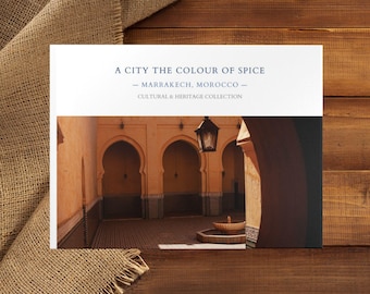 Marrakech Architecture Photo Book Hardcover | Travel Coffee Table Book