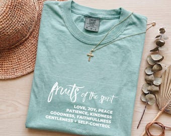 Fruits of the Spirit T-Shirt | Galatians 5:22 Inspirational Tee | Soft Cotton Unisex Shirt for Every Occasion, Gift for Him or Her