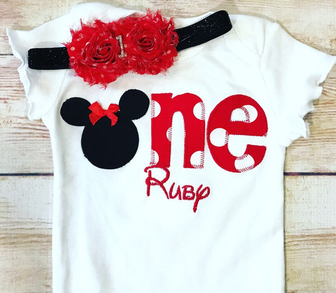 minnie first birthday shirt