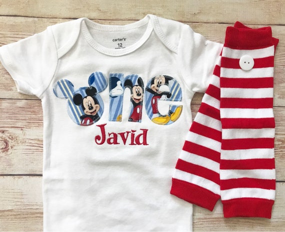 Mickey Mouse 1st Birthday Shirt Disney One Shirt Mickey Etsy