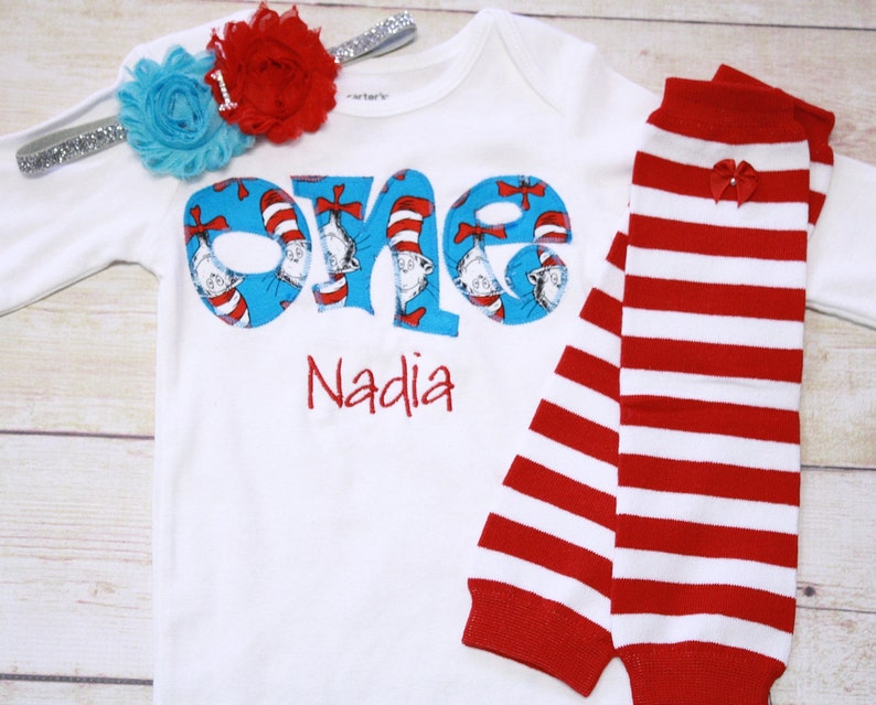cat in the hat first birthday outfit