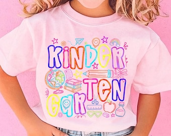 Kindergarten Shirt, Lehrer Anerkennung Geschenk, beste Kindergärtnerin Tee, erster Schultag, Schulanfang Geschenke