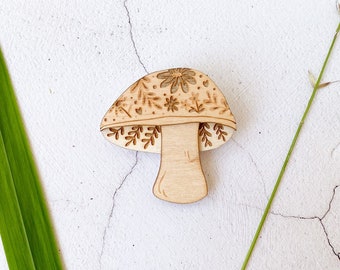 Folk Toadstool Brooch