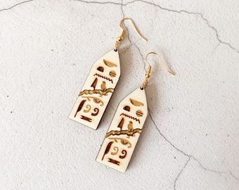 Egyptian Obelisk Earrings