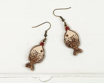 Japanese Soy Sauce Fish Bottle Earrings