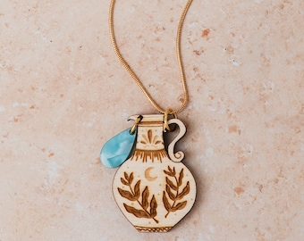 Selene Pouring Vessel Necklace