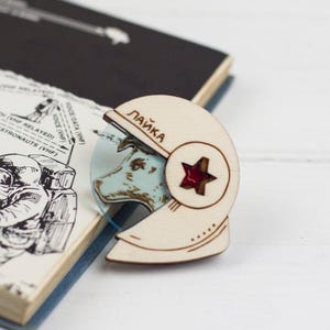 Broche de Laika, la perra espacial, cosmonauta soviética