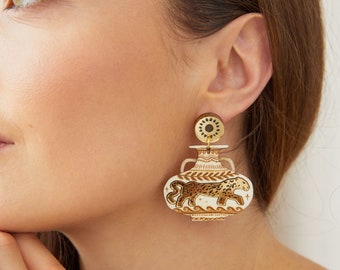 Leopard Vessel Earrings