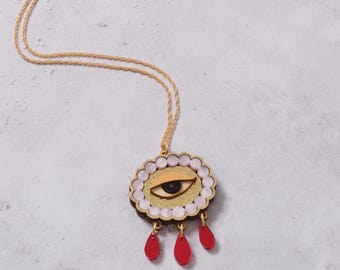 Collier oeil d'amoureux