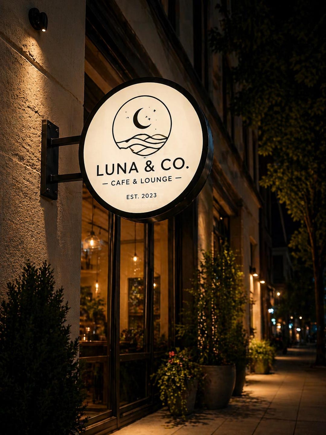 Storefront Light Box Design Custom Business Lightbox Sign, LED Outdoor Wall Sign, Illuminated Logo ...