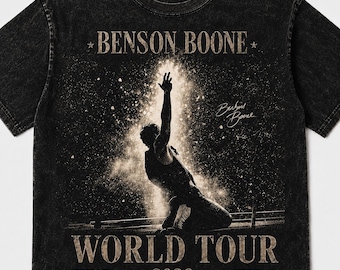 Benson Boone Wanted Man Tour 2026 Shirt, Vintage Concert Tee, Comfort Colors Graphic T Shirt, Unisex Music Fan Gift