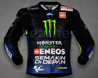 Monster Energy Yamaha Leather Motorcycle Jacket: Cowhide or Kangaroo