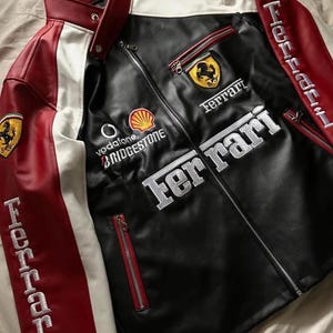 Leather ferrari jacket - Etsy 日本