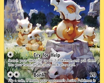 Karta holograficzna Cubone na zamówienie