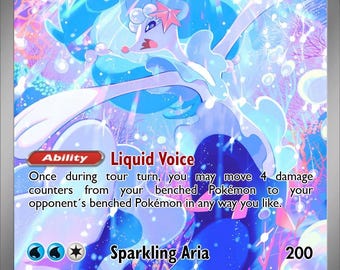 Primarina Ex spersonalizowana karta holograficzna