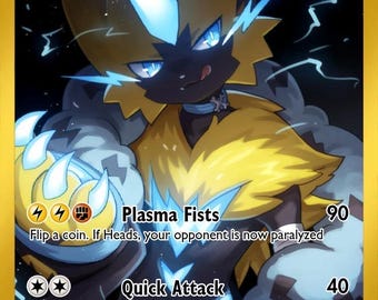 Zeraora spersonalizowana karta holograficzna
