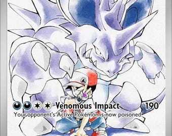 Holograficzna karta personalizowana Red's Nidoking