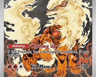Karta holograficzna Arcanine na zamówienie