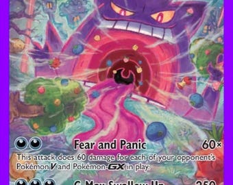 Karta holograficzna Gengar Vmax na zamówienie