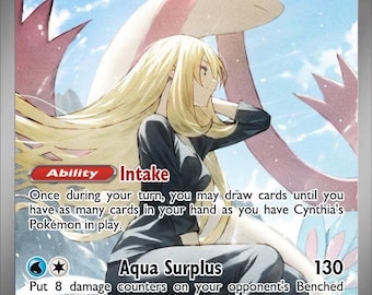 Holograficzna karta z okazji Milotic Ex Cynthii