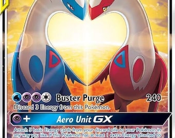 Latias & Latias Gx spersonalizowana karta holograficzna