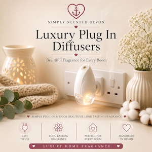 Plug-In Diffuser | Long Lasting Home Fragrance | Electric Air Freshener | Handmade in Devon