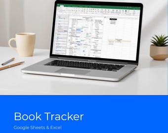 Foglio di calcolo Excel per il monitoraggio dei libri / Dashboard del registro di lettura Grafici per genere Lista dei desideri Download immediato