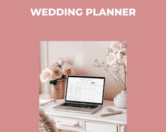 Foglio di calcolo Excel per l'organizzazione del matrimonio / 22 fogli Lista degli invitati Monitoraggio del budget Disposizione dei posti a sedere Download immediato