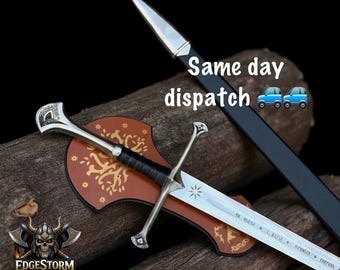 Aragorn's Sword Legendary Anduril - Hand-forged Sword, Costume Sword, Home Decor Sword, Anniversary & Birthday Gift