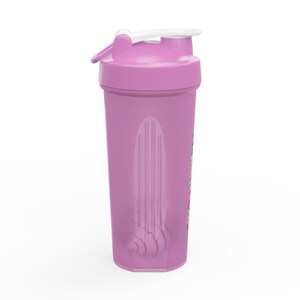 Chromatic Protein Shaker | 24oz Shatterproof Plastic Bottle with Stainless Steel Ball image 5